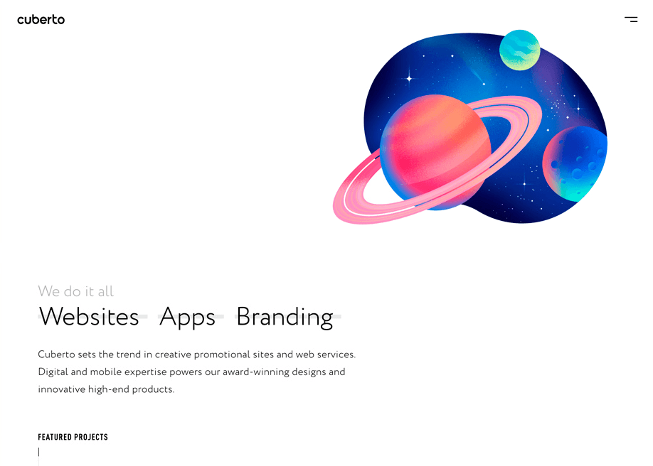 Cuberto visual direction